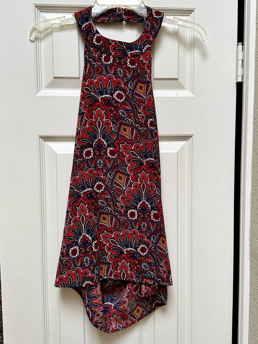 Pixley Multicolor Paisley Halter Top with Mustard Accents